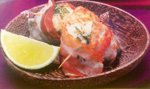 Jakobsmuschel im Speckmantel