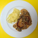 Kalbsteak mit Morchelsauce