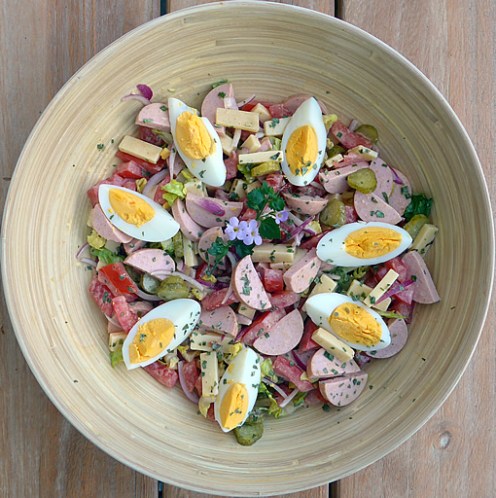 Wurst-Kaese-Salat